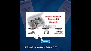 Get 15% Off on RCScrewZ Custom Works Enforcer GSX (Nitro) Rubber Shielded Bearing Kit - cus005r
