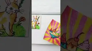 # Rabbit 🐇# ice cream 🍨# tree # art # drawing # drawing book