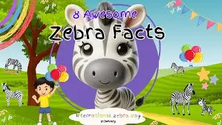 8 Awesome Facts about Zebra | International Zebra Day for Kids | Little Govinda