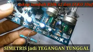 tone control mini parametrik simetris jadi tegangan tunggal