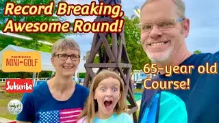 РЕКОРДНЫЙ РАУНД на 65-ЛЕТНЕМ ПОЛЕ ДЛЯ МИНИГОЛЬФА! 3 НОВЫХ РЕКОРДА! ⛳️ Смотрите все лунки! #минигольф