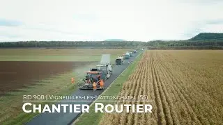 D908 / Vigneulles-l&egrave;s-Hattonch&acirc;tel - Chantier Routier