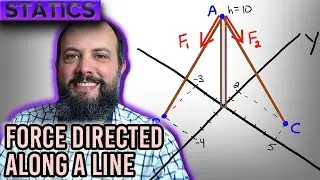 Force Directed Along a Line - Position Vectors and Unit Vectors