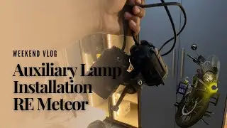 Installing Auxiliary Lamps on Royal Enfield Meteor 350 | Full Setup with Leg Guard Drilling