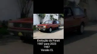 Evolu&ccedil;&atilde;o da Parati de 1987 para 2023!