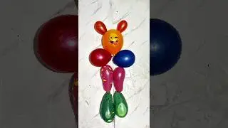 Colourful asmr balloon pop 03 with reverse effects #balloon #satisfying #asmr #shorts