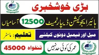 Punjab Teaching Jobs In College  Ctis Interns 2021 - Teaching jobs - hec department jobs ctis