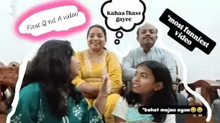 Our First Que nd Ans Video with mummy and papa😂!Unexpected answers🤣#funnyvideo#family#mummapapalove 