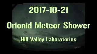 2017-10-21 Live streaming the Orionid meteor shower. And some Aurora Borealis.