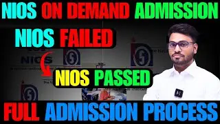 nios admission open | on demand 2026 | 10th & 12th failed to pass | sycp, syct | fees | same result