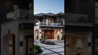 Modern 2 Story Villa Design 2026 Luxury Japanese Roof Architecture #home #design #house #outdoors
