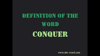 Definition of the word 