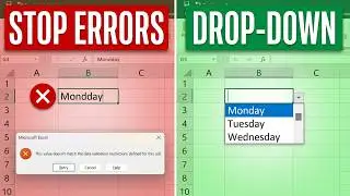 How to make drop down list in excel ll Data validation in excel ll Excel data validation ll Excel