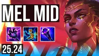 MEL vs YONE (MID) | Good KDA: 12/1/6 | KR Challenger | 25.24
