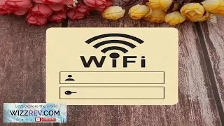 3 2 1pcs Set WiFi Password Indicator Plate Acrylic Wall Sticker Decorative Pendant WiFi
