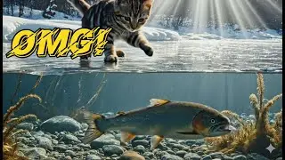 Amazing Cats Ice Fishing Compilation 2025 🐟❄️