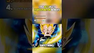 Top 4 Best VEGETA Transformation Moments💪| Dragon Ball