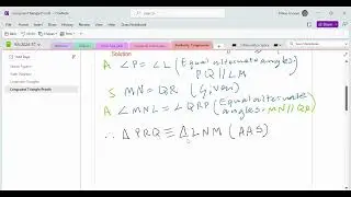 Congruent Triangle Proofs