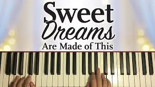 Eurythmics - Sweet Dreams Are Made Of This (Piano Tutorial Lesson)