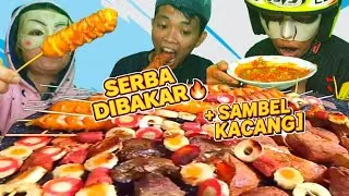 SEBELUM TAHUN BARU KITA MUKBANG SOSIS + SUKI + TAHU GORENG Serba Dibakar + Sambel Kacang Extra Cabee