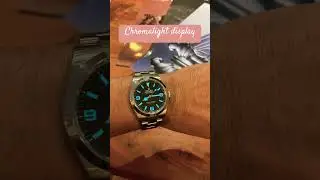 Super LumiNova Rolex Chromalight display Lume shot New Rolex Explorer 1 40mm 2023 reference 224270