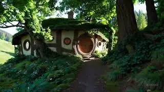 Magical Hobbit Houses Hidden in the Forest | AI-Generated Fantasy World