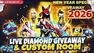 ⚡2026 IN STREAM MEGA GIVEAWAY ALERT! | Win Diamonds & Rewards in Free Fire! 💎#freefirelive