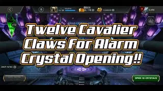 Twelve Cavalier Claws For Alarm Crystal Opening! - Marvel Contest of Champions MCOC