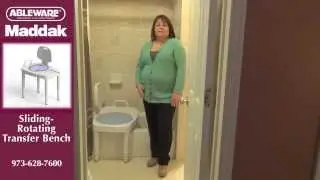Sliding-Rotating Transfer Bench - Sit, Rotate, Slide, Shower!