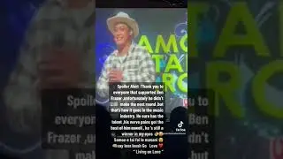 Ben Frazer singing