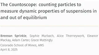 The Countoscope: Counting Particles to Measure Properties of Suspensions in and Out of Equilibrium
