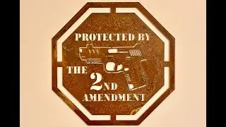 Gweike M3 Ultra Fiber Laser - Cutting a 2nd Amendment Sign out of 16g Steel