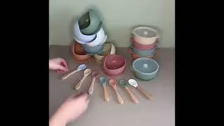 silicone baby bowl with lid，snail bowl