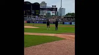 Brent Snyder performs the National Anthem at the Nashville Sounds