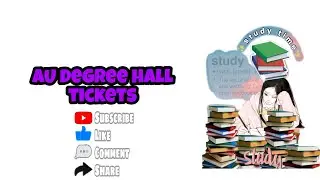 Andhra University degree exams sept/October examinations hall tickets realsed2022|AU updates|