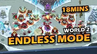 Realm Defense - Endless Mode || World 2 || 18 MINUTES - NO ITEMS - NO AWAKEN HEROES