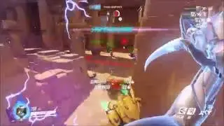 Genji quadruple kill with nano boost (ult)