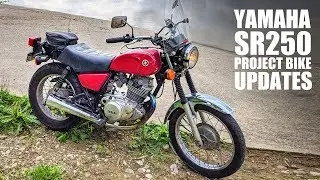 Обновления мотоцикла Yamaha SR250 Project: аккумулятор, эмблемы на баке и задние амортизаторы