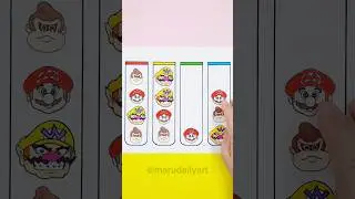 Super Mario Bros Puzzle Games #shorts #games #funny #satisfying  #supermario #mariobros