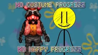 WORST DAY EVER NO COSTUME PROGRESS NO HAPPY PROGRESS | Mr. Krabs's Nights of Terror