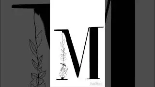 M alphabet draw  #art #drawingno1 #drawing #anime #digitalart #illustration