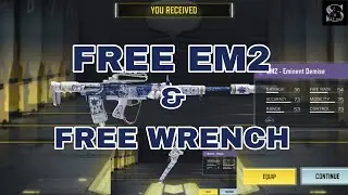 Finally Got Free Epic EM2 & Wrench Blueprint CODM | Event Task Reward CODM | Free Skins COD MOBILE