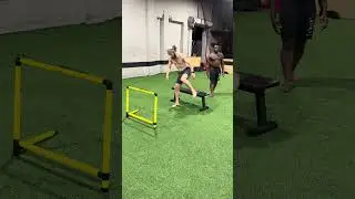 Seated Broad Jump over Hurdle