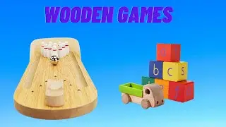 Unique snake and ladder game for kids  | Wooden memory board game | Mini Bowling and much more...