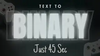 Text to binary converter | Secret Code Trick 🤯 | Binary Conversion #BinaryCode #TextToBinary