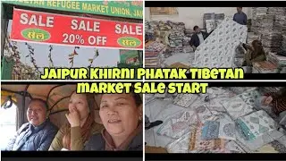 Jaipur Khirni Phatak Tibetan Market Sale Start | Shopping with friends || Tibetan vlogger