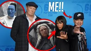 I met ROSARIO DAWSON (Ahoska) and LARS MIKKELSEN (Thrawn) Voices Against Cancer 605 Pop Culture Con