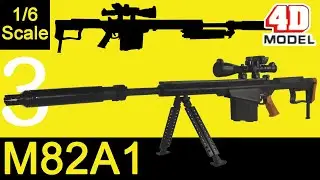 M82A1 1/6 scale model DETAILED review (Light weapon model series Vol. 1)