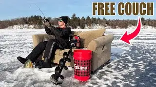 Подледная рыбалка на диване! (улов для комфорта)
