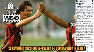 TARANTO-FOGGIA 0-2 SERIE B 1990-91 SERVIZIO DI A TUTTA B CLAMOROSO AUTOGOL TARANTINO #casastene